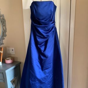 David’s Bridal Blue Gown